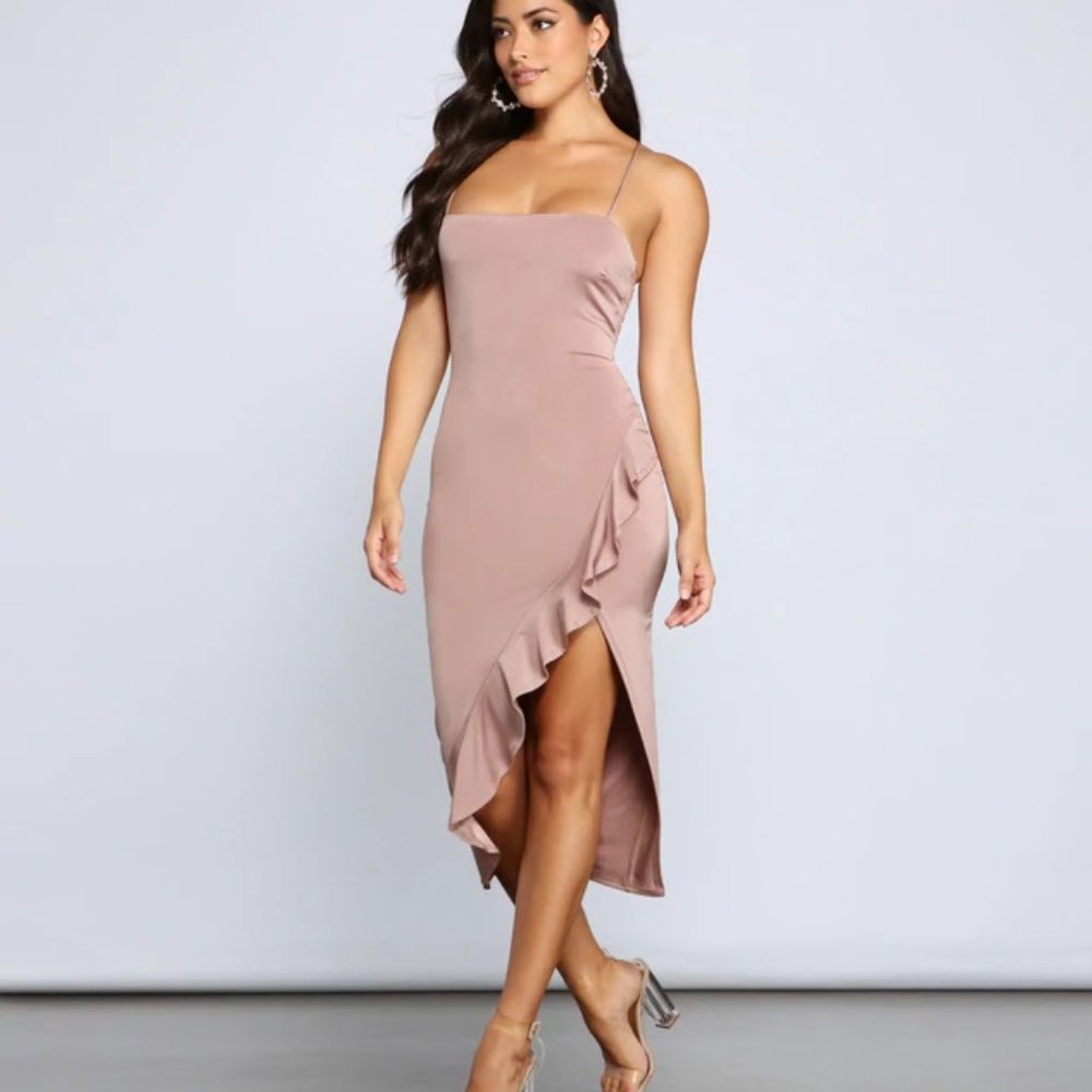 Ruffled Midi Dress Excellent condition